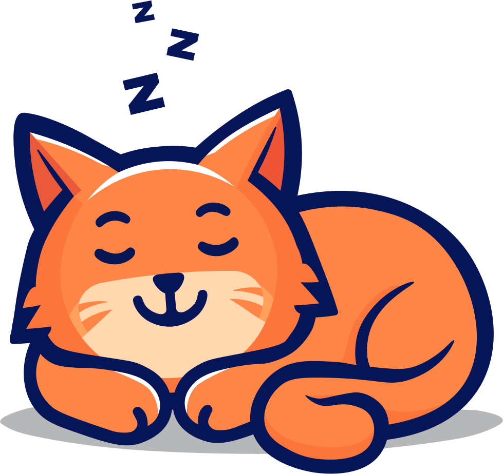 Boycat sleeping